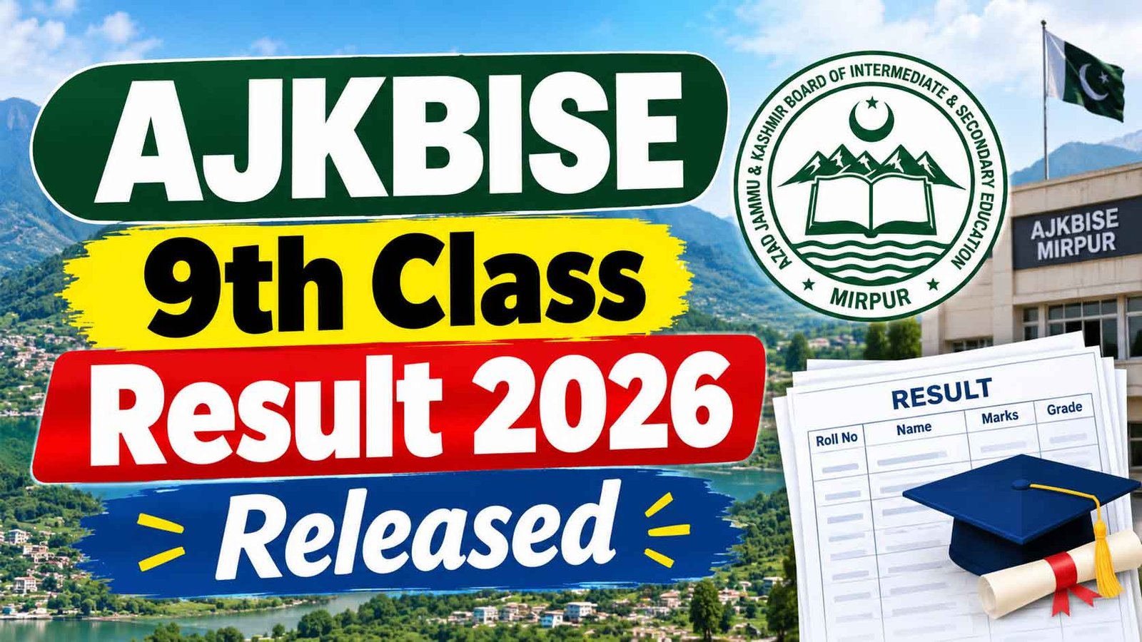 AJKBISE 9th Class Result 2026