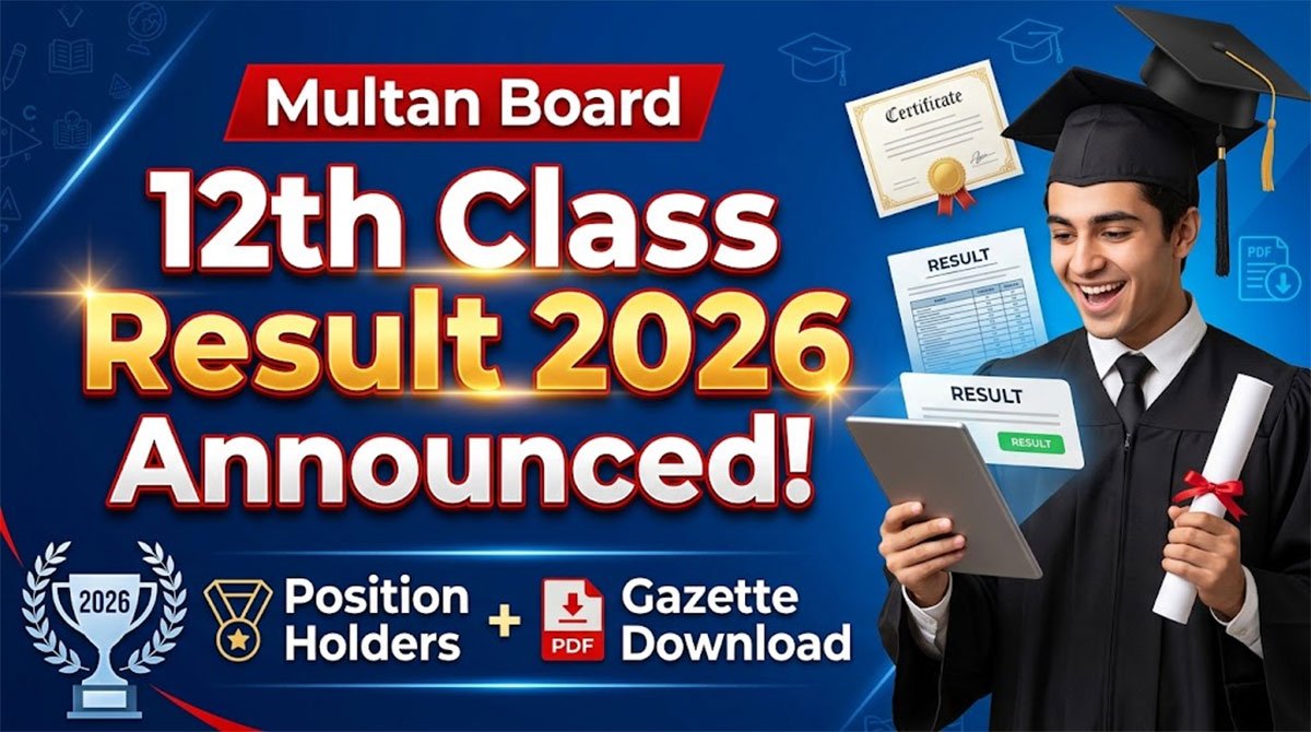 BISE Multan Board 12th Class Result Gazette 2026